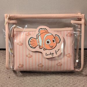 Primark Coral Finding Nemo 2 Pack Cosmetic Bag Set NWT